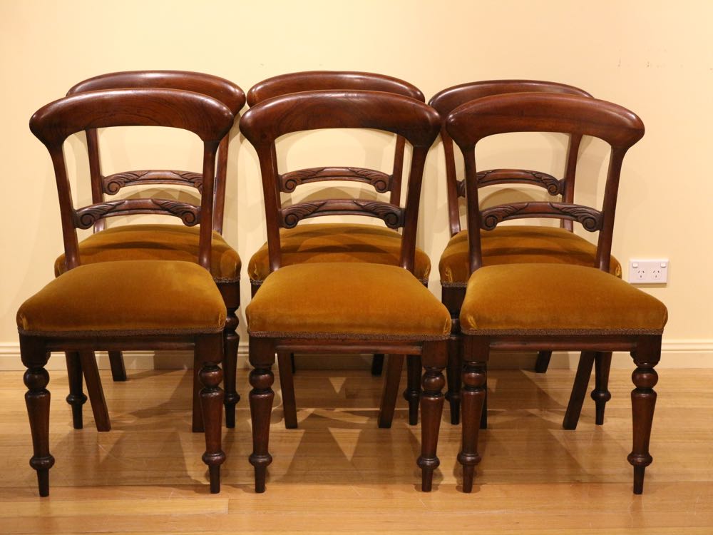 antique cedar dining chairs